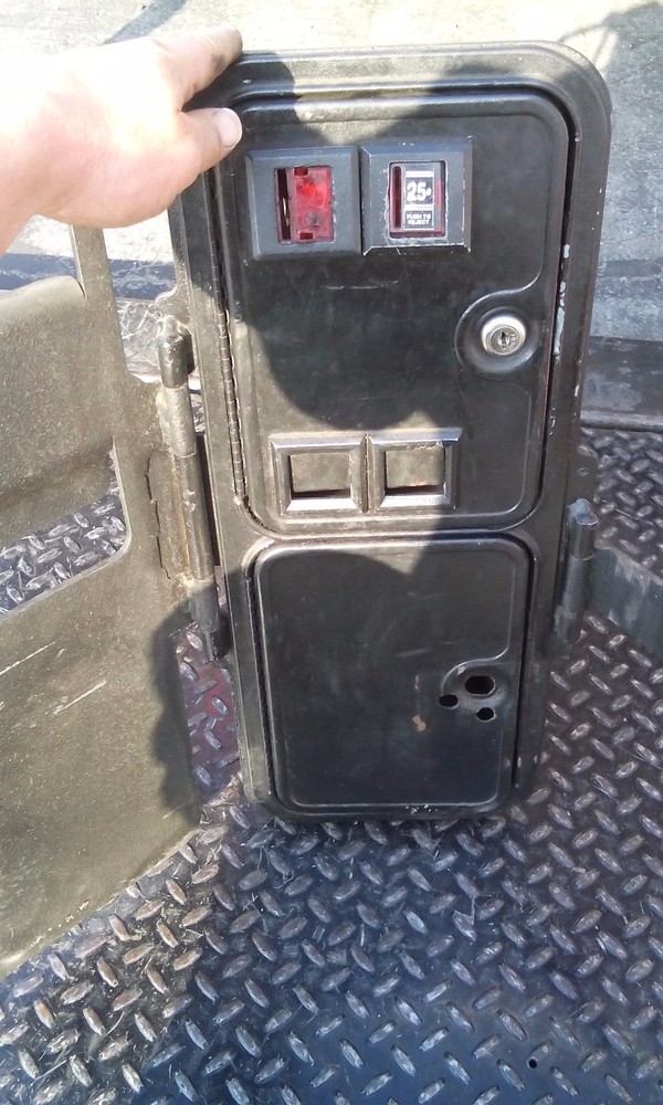 arcade coin door unit with security bar