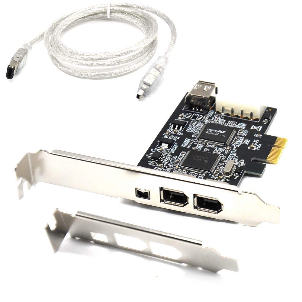 Padarsey PCIe Firewire Card for Windows 10, IEEE 1394 PCI Express Controller ...