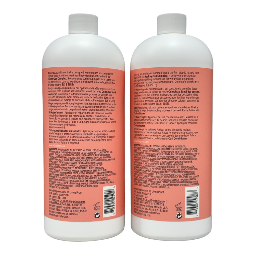 Living Proof Curl Shampoo & Conditioner 32 Oz Set