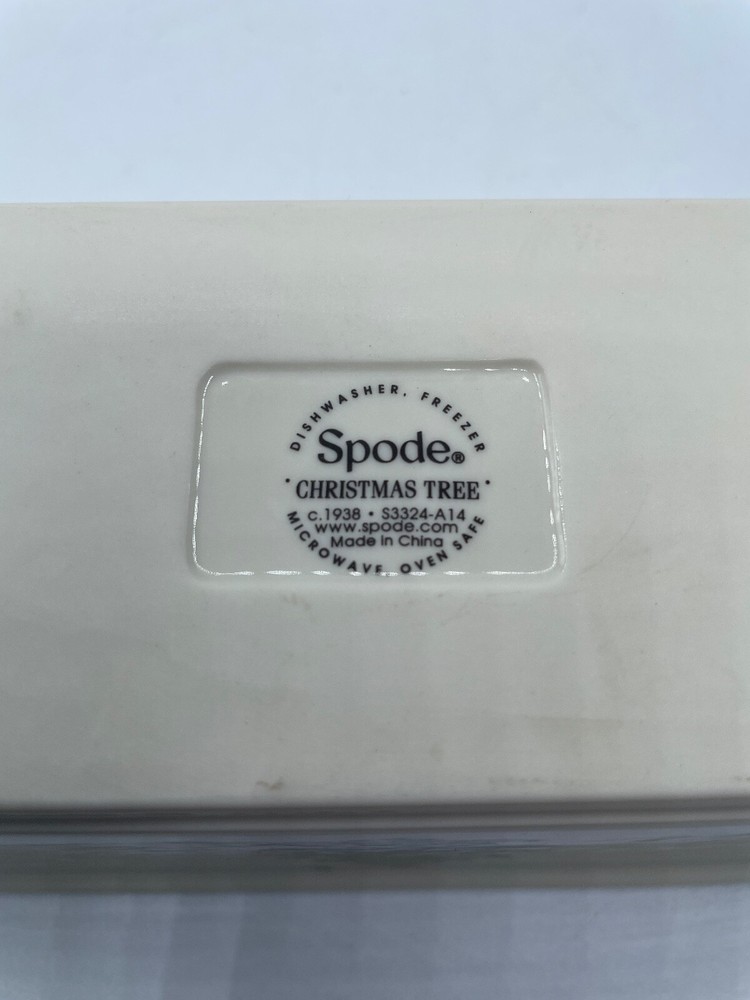 Spode Christmas Tree Mini Bread Pan 7.75" x 3.5" Multicolor