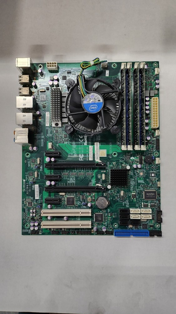 Supermicro motherboard C7P67, CPU & Memory combo