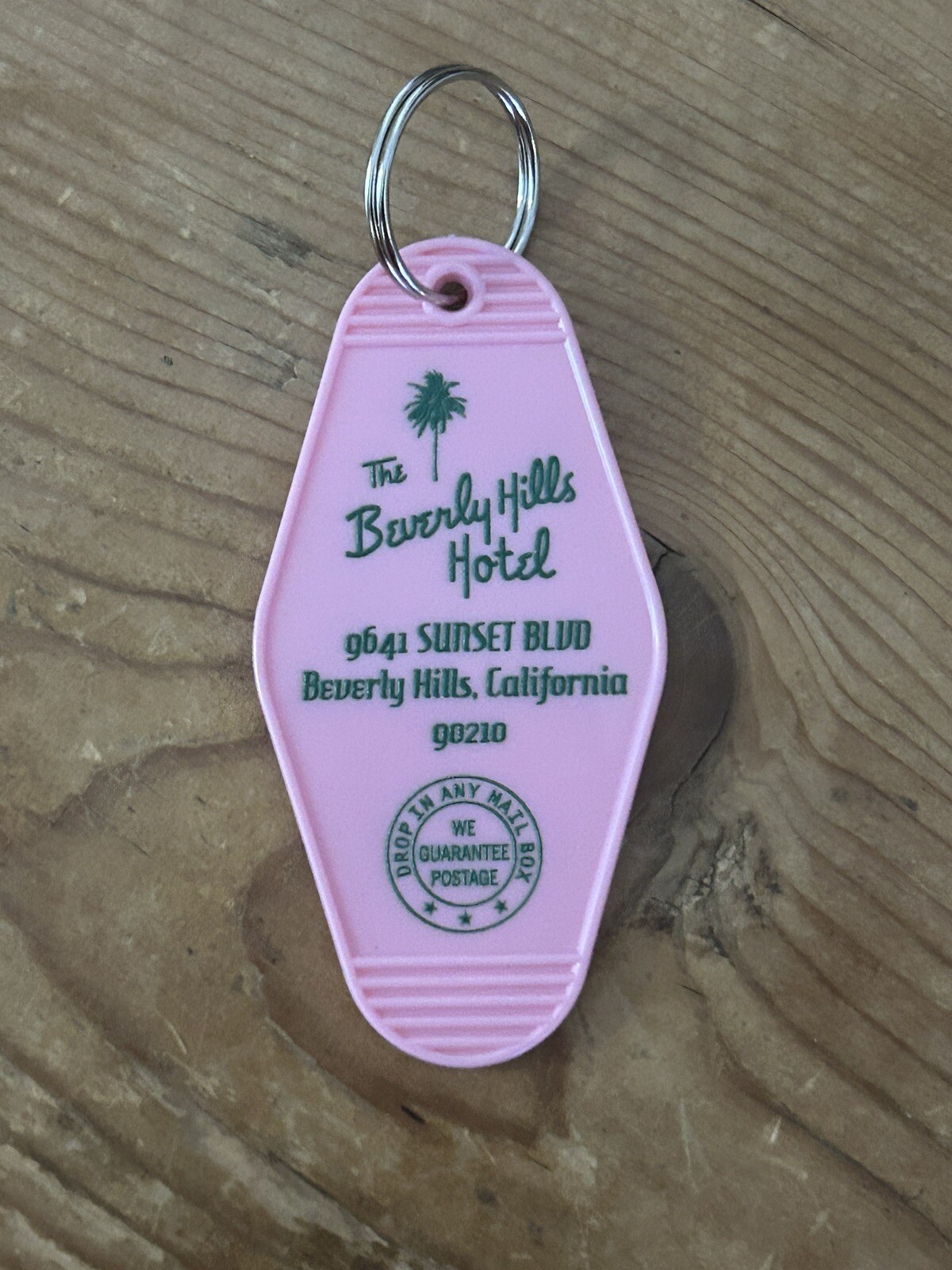 Pink Beverly Hills Hotel Keytag