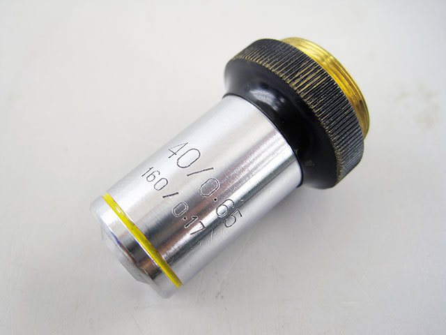 40/0.65 160/0.17 MICROSCOPE OBJECTIVE 40X/0.65