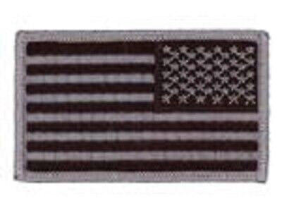 Reverse American Flag - USA 2" x 3.5" Hook & Loop 2 Piece Patch