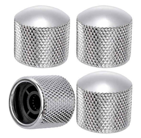 1-4 Pcs Volume Metal Dome Button Control Knobs Metal Volume Control Knobs Guitar