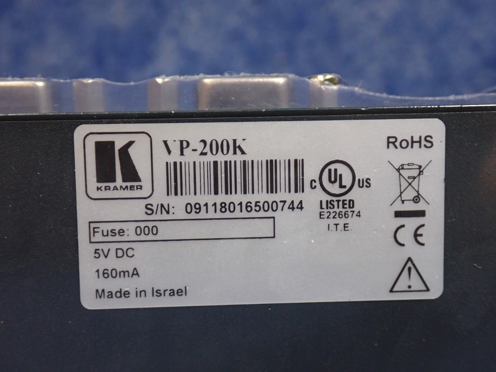 Kramer VP-200K 1:2 Computer Graphics Video Distribution Amplifier (G96)