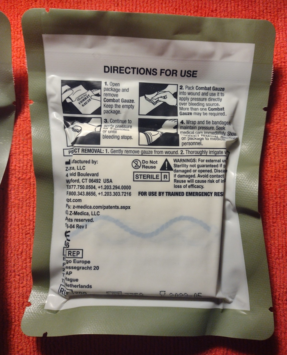 IFAK JFAK COMBAT MEDIC EMT RESCUE QuickClot COMBAT GAUZE Bleed Control EXPIRED
