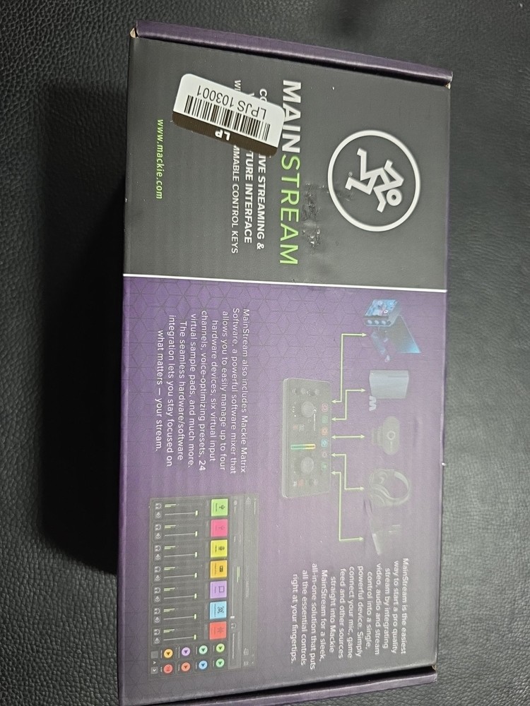 Mackie Mainstream Video Streaming Interface Stream Video Capture Controls