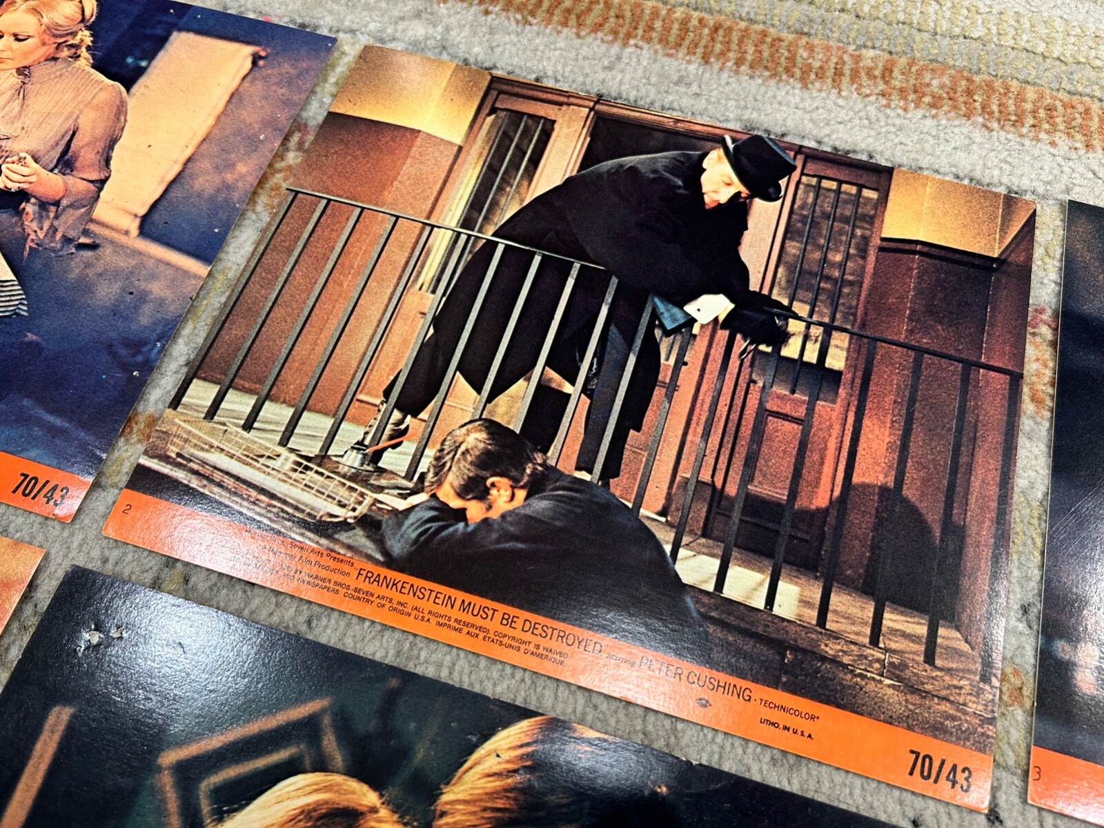 1970 Frankenstein Must Be Destroyed - 8x10 Lobby Card Set - Peter Cushing