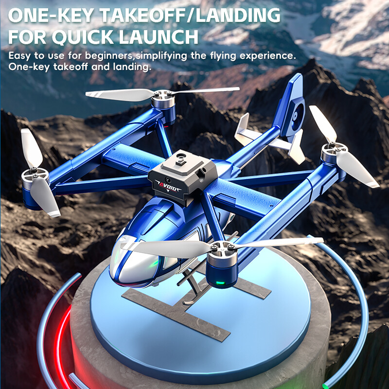 RC Drone Helicopter ESC 720P HD Dual Camera Obstacle Avoidance Quadcopter Toy