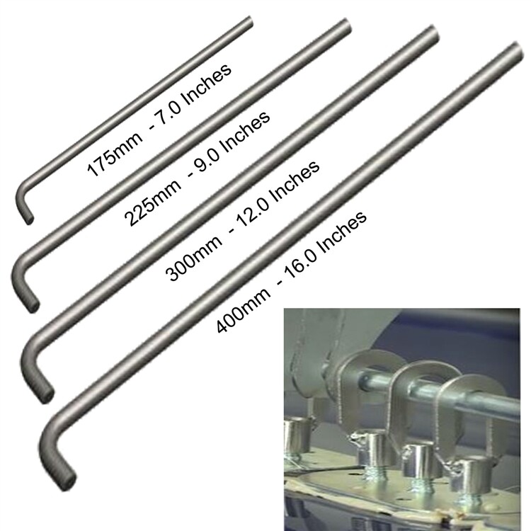 Weld Keys Lifting Rods - 4-Pack 7, 9, 12 & 16" Dent Pulling
