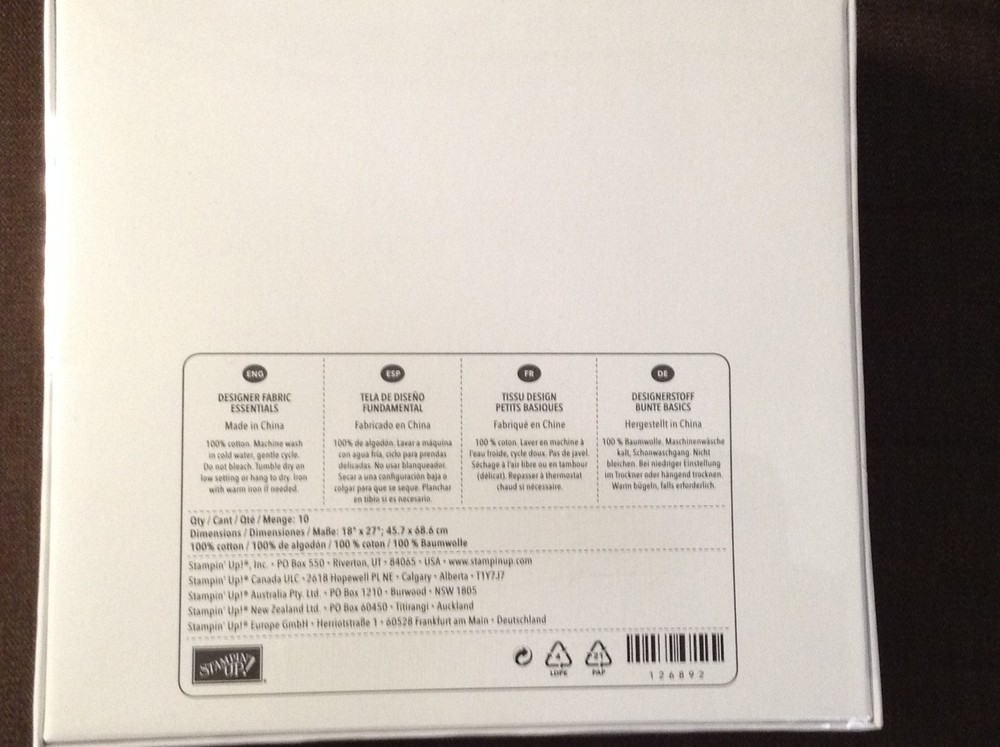 Stampin' Up! Designer Fabric Essentials