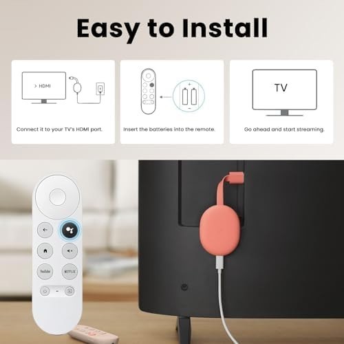 New Replacement For Chromecast With Google TV Voice Bluetooth IR Remote Control*