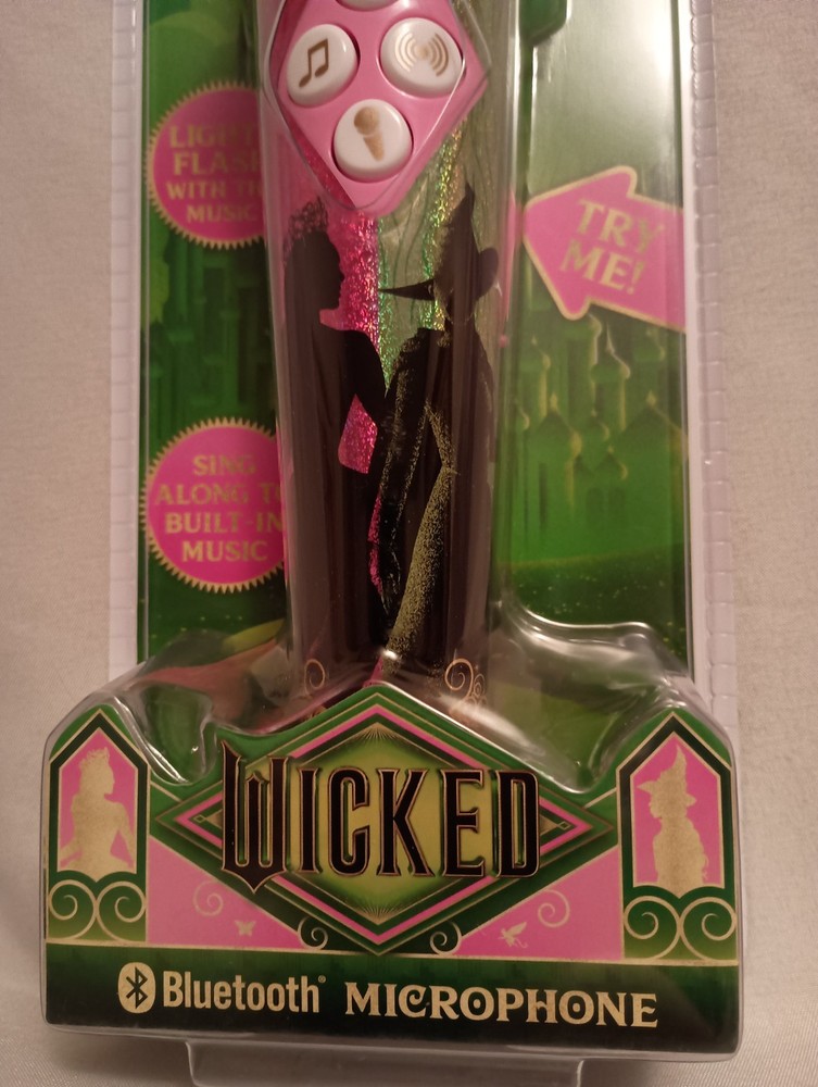 Wicked Blue Tooth Microphone Sing along/ Stream audio NIP