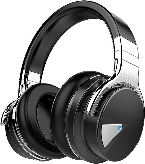 Silensys E7 Active Noise Cancelling Headphones Bluetooth Wireless - Black