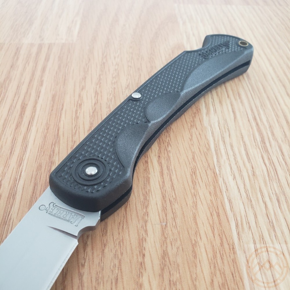 Marbles Lockback Folding Knife 3.75" Stainless Blade Checkered Synthetic Handle