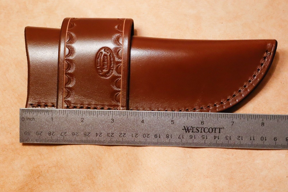 Custom Leather Crossdraw Sheath for KA-BAR BK2