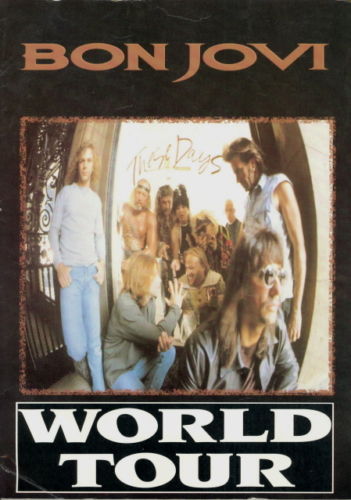 BON JOVI 1995 THESE DAYS UK TOUR SOUVENIR CONCERT PROGRAM BOOK BOOKLET / VG 2 EX