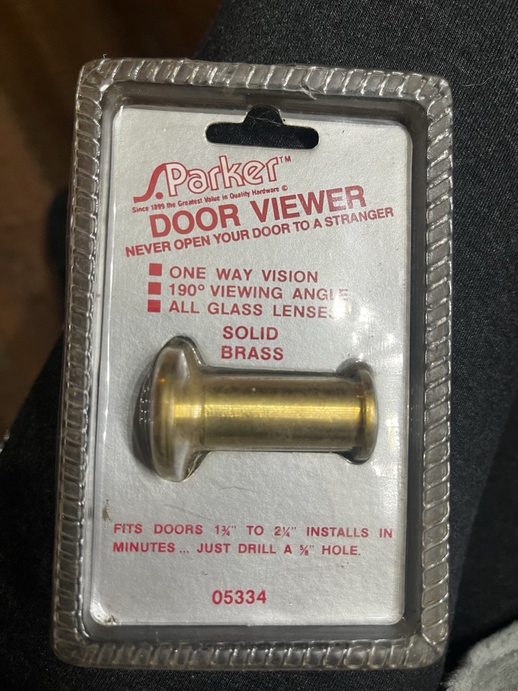 S.Parker Door Viewer Solid Brass #05334