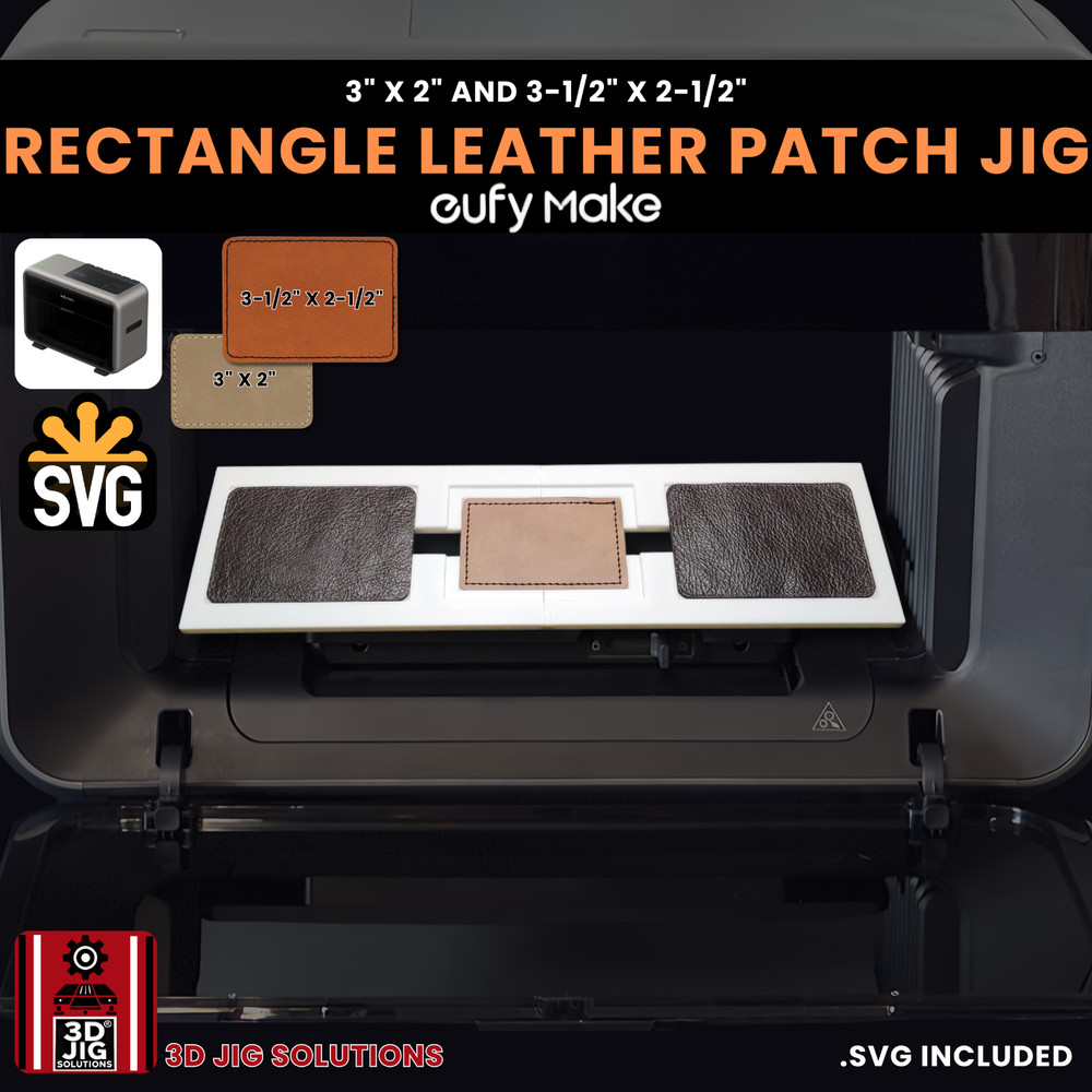 EufyMake E1 Jig | Rectangle Hat Patch UV Printer Fixture, UV Printing Alignment