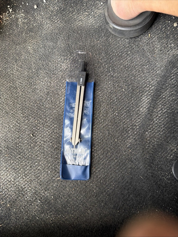 C-THRU DI-36 Divider Compass West Germany drafting Tool With Pouch