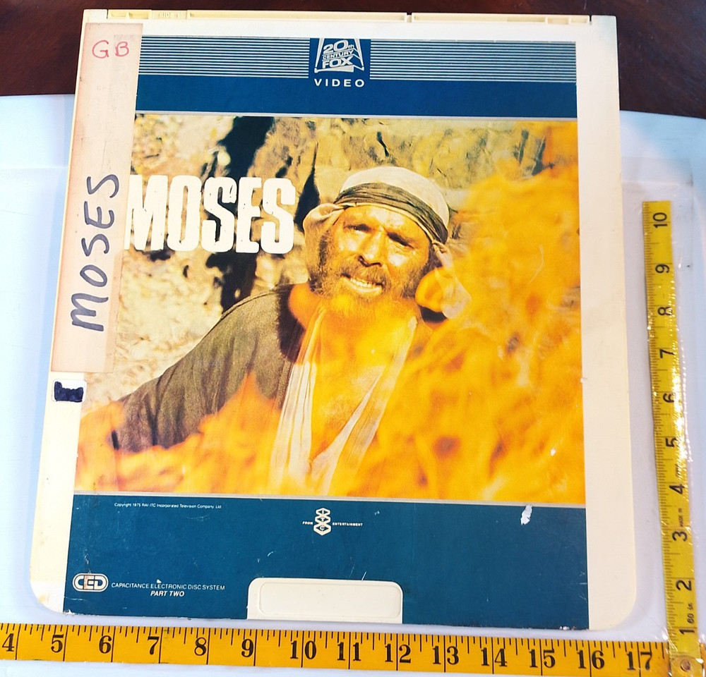 Vintage 20th Century Fox Moses Capacitance disk system untested