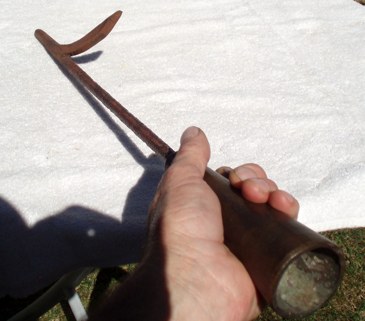 1700' ? BRONZE IRON EARLY HISTORIC PRIMITIVE ANTIQUE WHALING WHALE HARPOON SPEAR