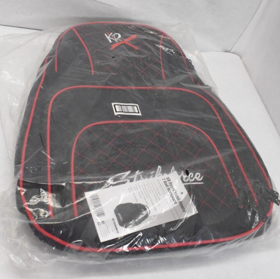 KR Strikeforce Royal Flush Deuce 2 Ball Bowling Backpack One Size Black & Red