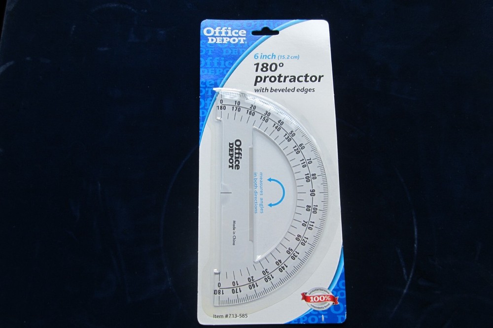 6 Inches 180 Degree Protractor 180 Degree Protractor School Protractor