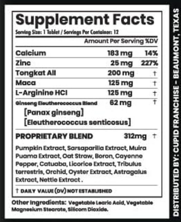Male Enhancing Support Supplement, ROUND 20 EXTREME, ENLARGE,MENT - 12 TABLET