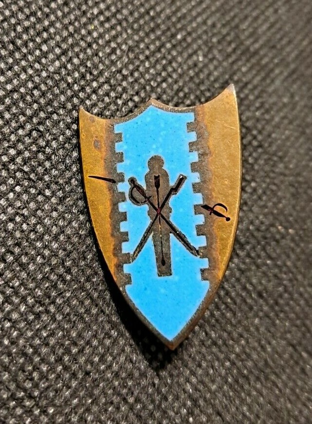 MILITARY SHIELD PIN! e4207DXX