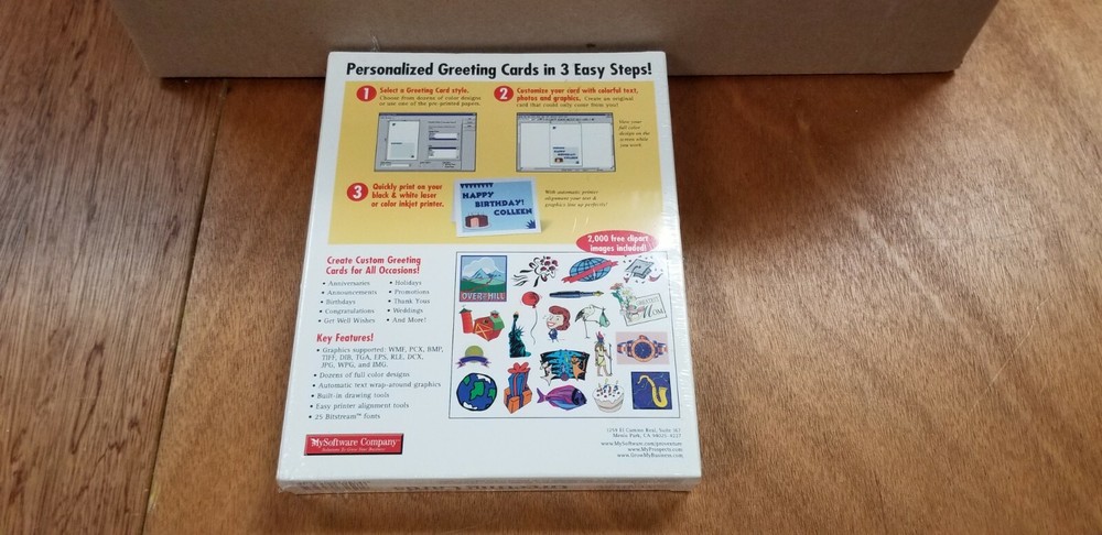 Greeting Card Cd Software Sealed in Box Fast shipping