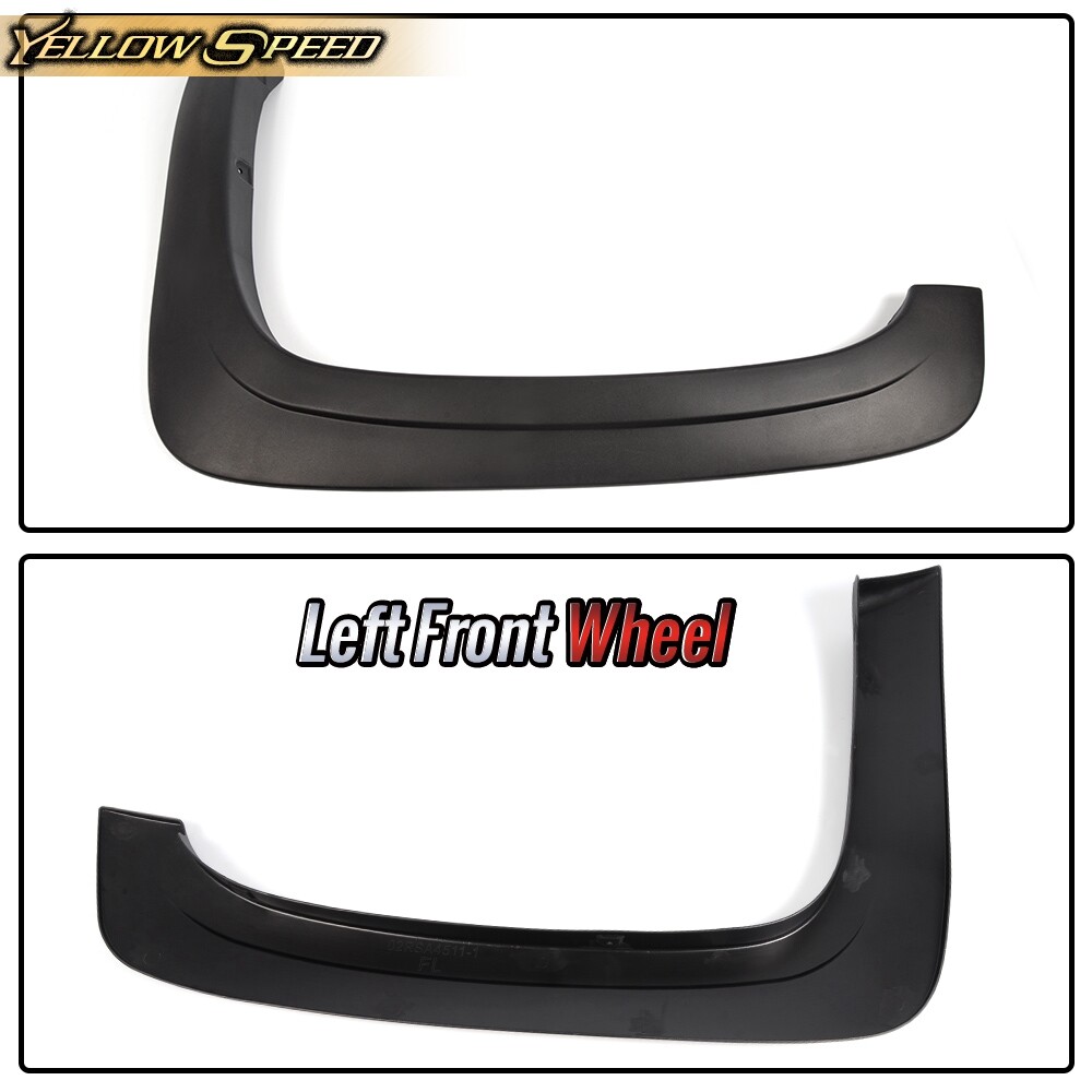4PCS FIT FOR 07-13 CHEVY SILVERADO REG/EXT CAB FACTORY STYLE WHEEL FENDER FLARES