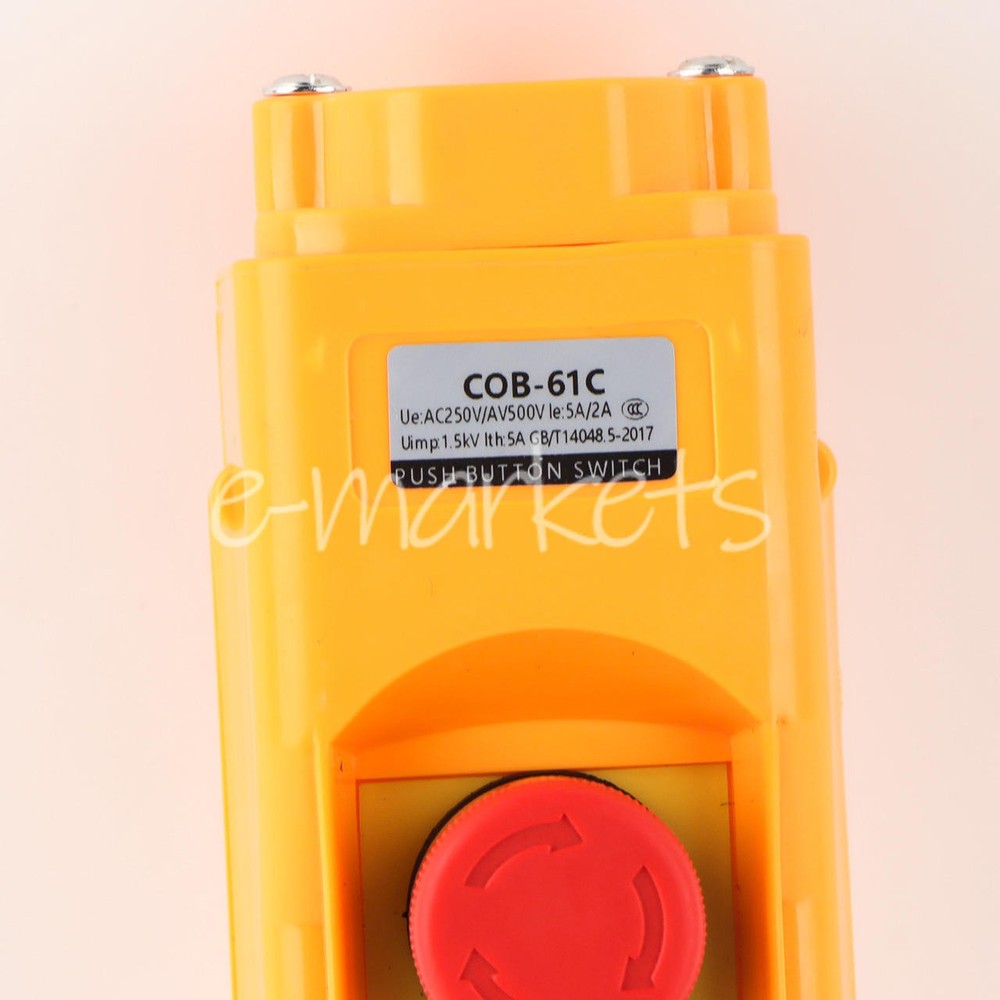 ONE COB-61C COB Crane Hoist Control Button switch Single speed NEW