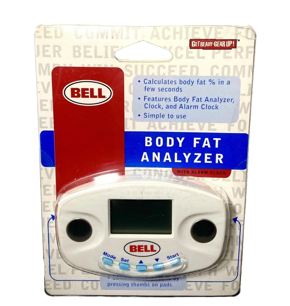 BELL Hand-Held Body Fat Analyzer - Palm-Size - simple to use! LCD
