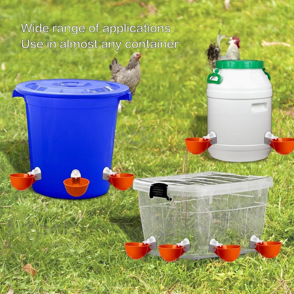 Versatile 6-Pack Automatic Chicken Watering System - Leak-Free & Easy Install
