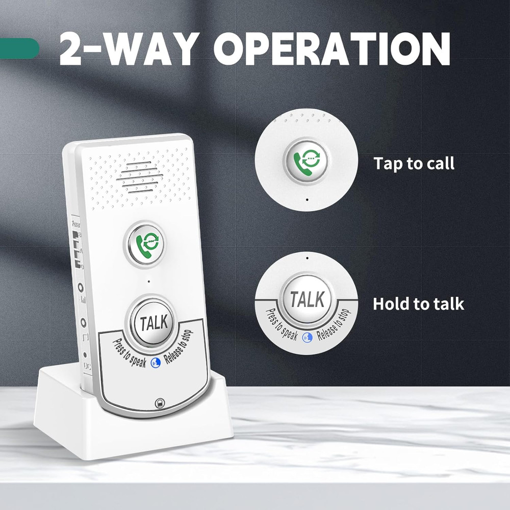 2 Way Voice Intercom, Long Range Wireless Intercomunicador Home Communication Sy