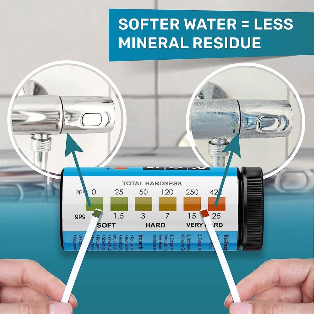- Quick & Accurate Hardness Test Strips - Ultimate Water Hardness Test Kit - ...