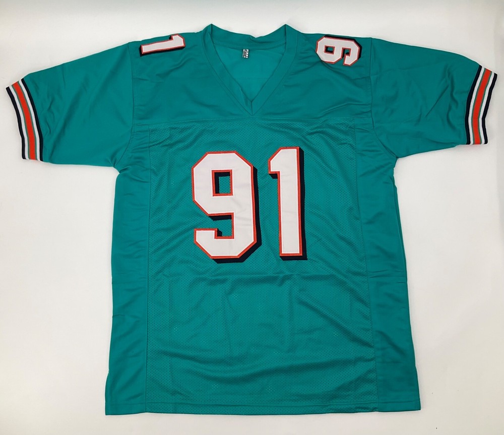 CAMERON WAKE MIAMI DOLPHINS SIGNED CUSTOM STITCHED JERSEY JSA COA