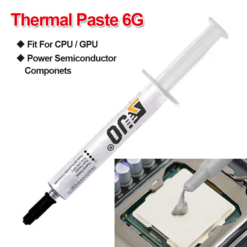 6G High Performance Silver Thermal Grease CPU Heatsink Compound Paste Syringe