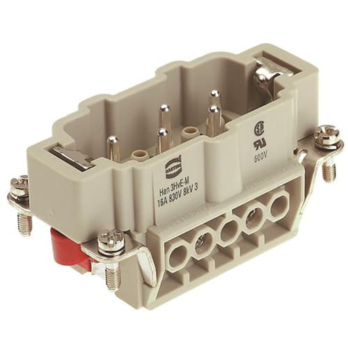 1PC HARTING ELEKTRONIK INC 09340032601 Rectangular Plug Insert, 3+2 Relay, 10B,