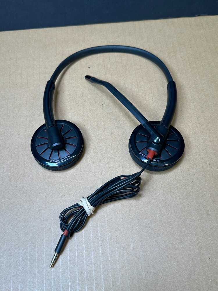 Plantronics Headset C320 Blackwire Wired USB Tested WORKING