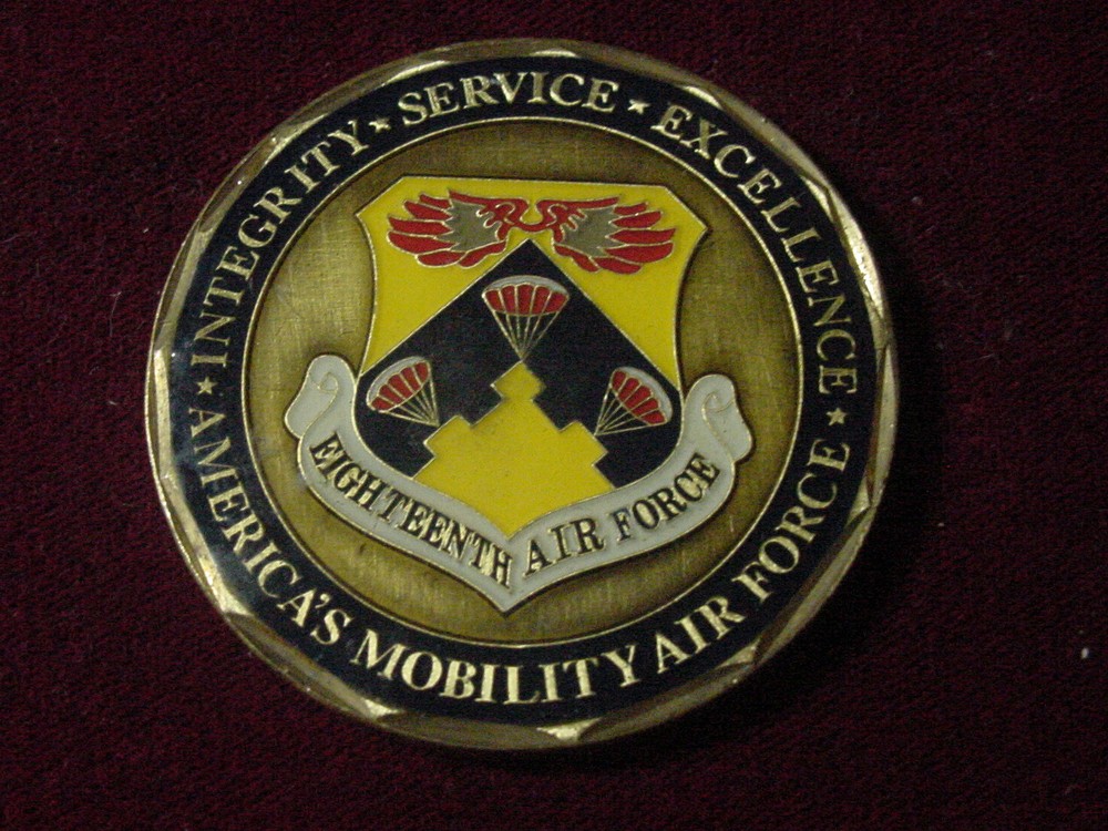 Eighteenth Air Force Challenge Coin 18th 18 AF - Command Chief