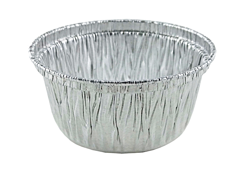 4 oz. Aluminum Foil Cup w/Clear Flat Lid 100 PK - Utility/Cupcake/Ramekin/Muffin