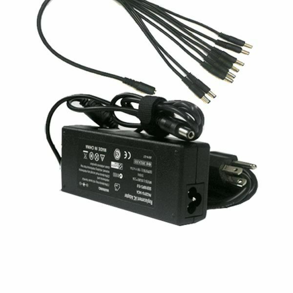 12V 8CH Adapter Power Supply Cord 8 Port For CCTV Security Camera System