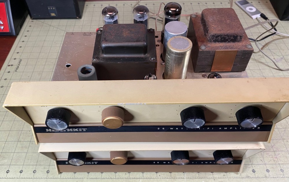 Nice Pair of Heathkit AA-23 Integrated Mono Blocks 7591 Push Pull Serviced