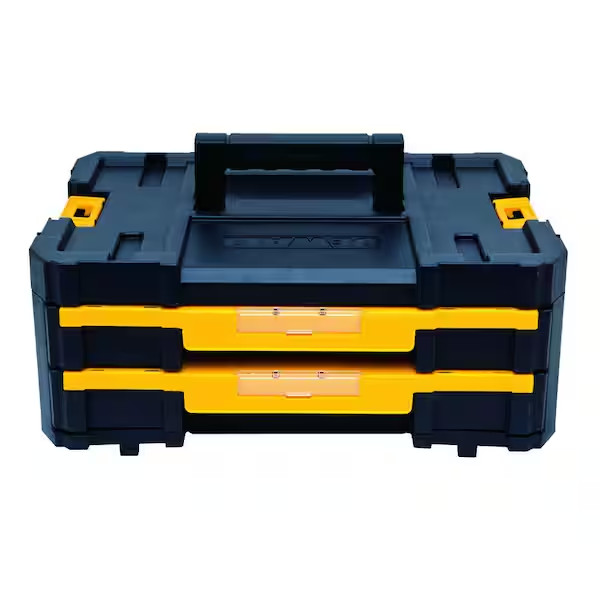 DEWALT TSTAK IV 7 in. Stackable 18-Compartment Double Shallow Drawer