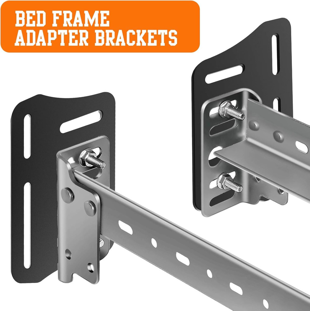 2Pcs Bed Frame Brackets Adapter for Headboard Extra, Queen Bed Modification Plat