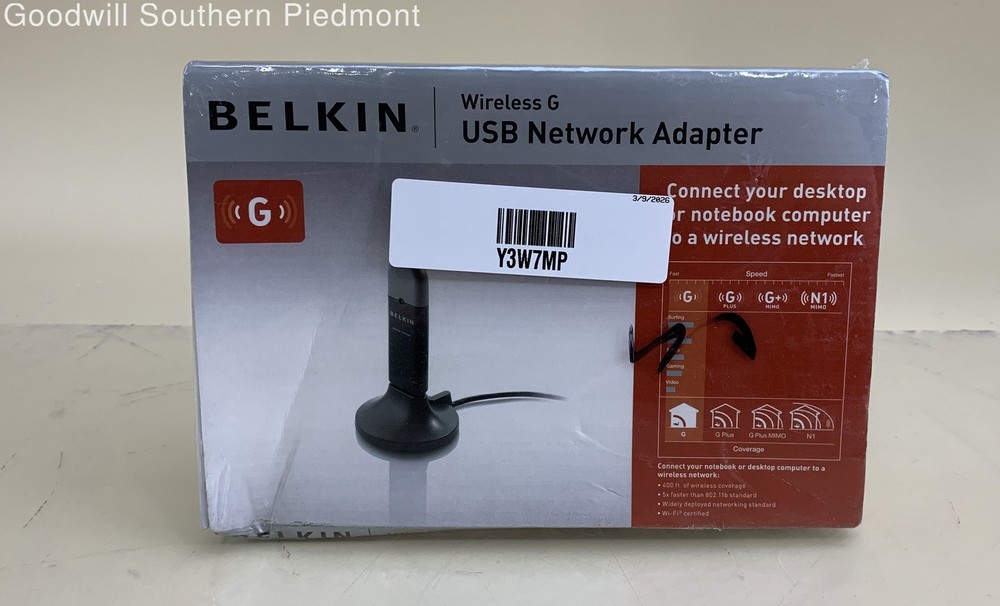 Belkin Wireless G USB Network Adapter - New