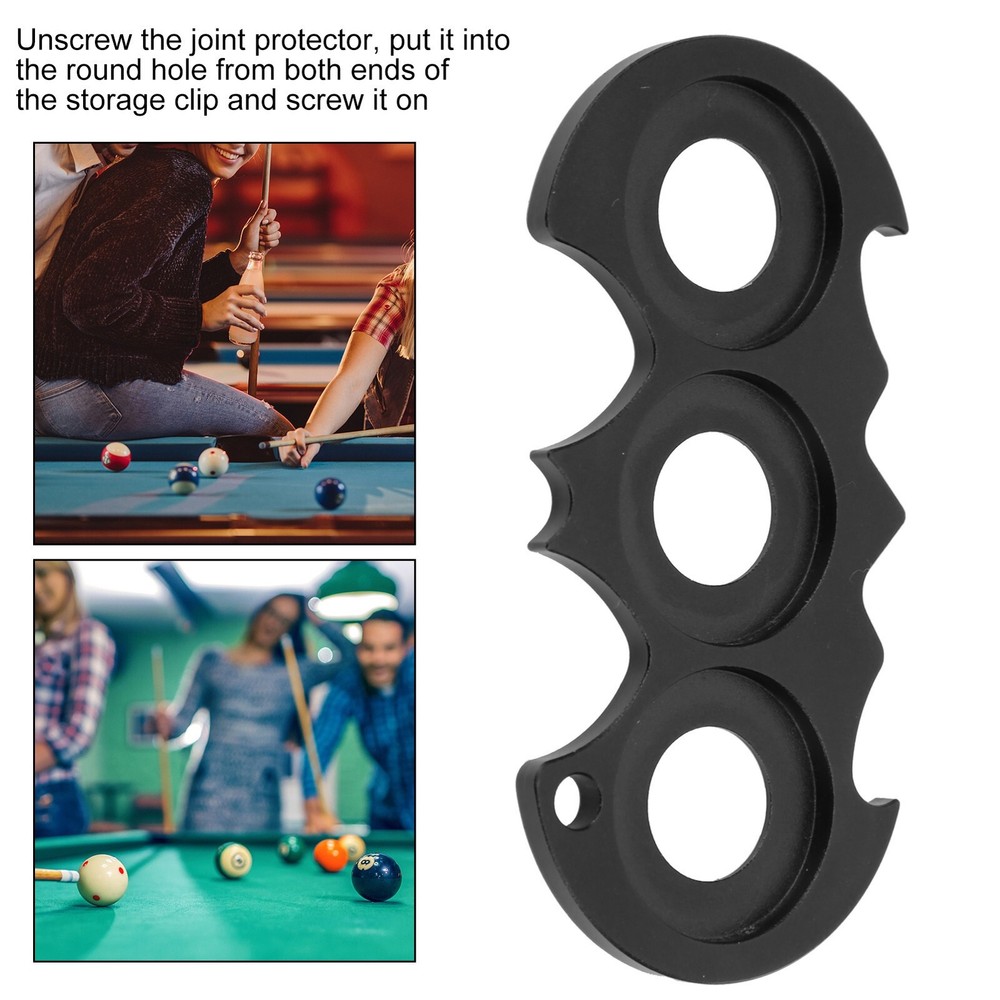 Joint Protector Storage Clamp Pool Table Stick Joint Protection 3 Hole